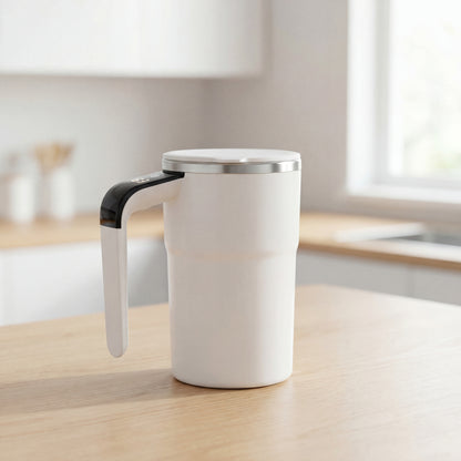 PORTAGO-One Touch Mixing Mug for Coffee, Protein & Daily Drinks