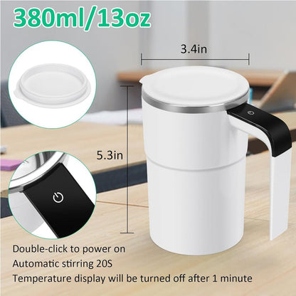 PORTAGO - One Touch Mixing Mug for Coffee, Protein & Daily Drinks - PORTAGO