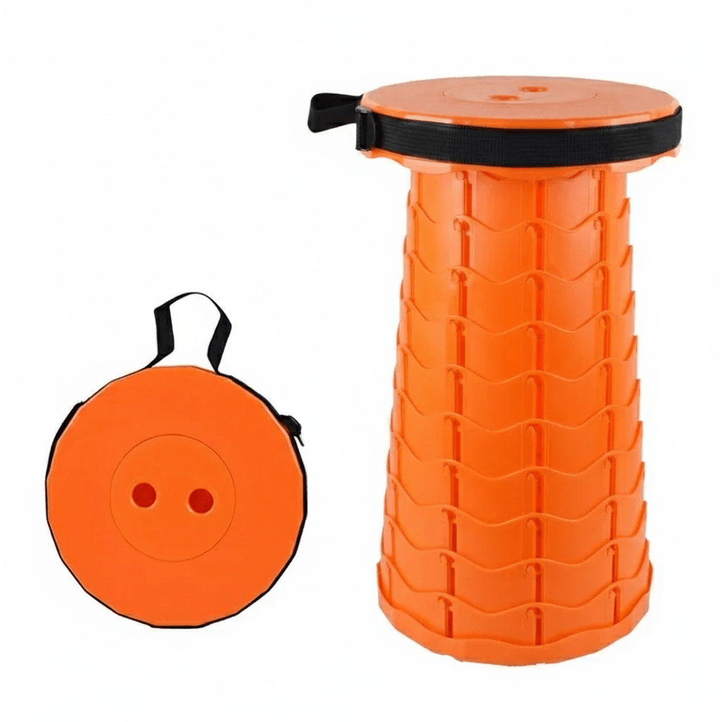 Portago - Portable Outdoor Color Retractable Folding Stool for Camping, Travel & Outdoor Adventures - PORTAGO
