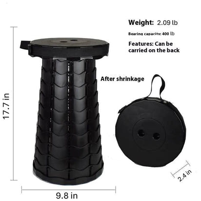 Portago - Portable Outdoor Color Retractable Folding Stool for Camping, Travel & Outdoor Adventures - PortaGo™