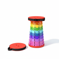 Portago Retractable Folding Stool | Compact, 400 lbs Capacity Portable Seat for Camping, Travel & Outdoor Adventures - PortaGo™